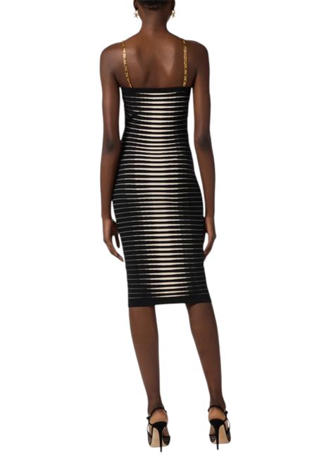 Knitted dress with zebra jacquard ELISABETTA FRANCHI | dress | AM99S61E2685